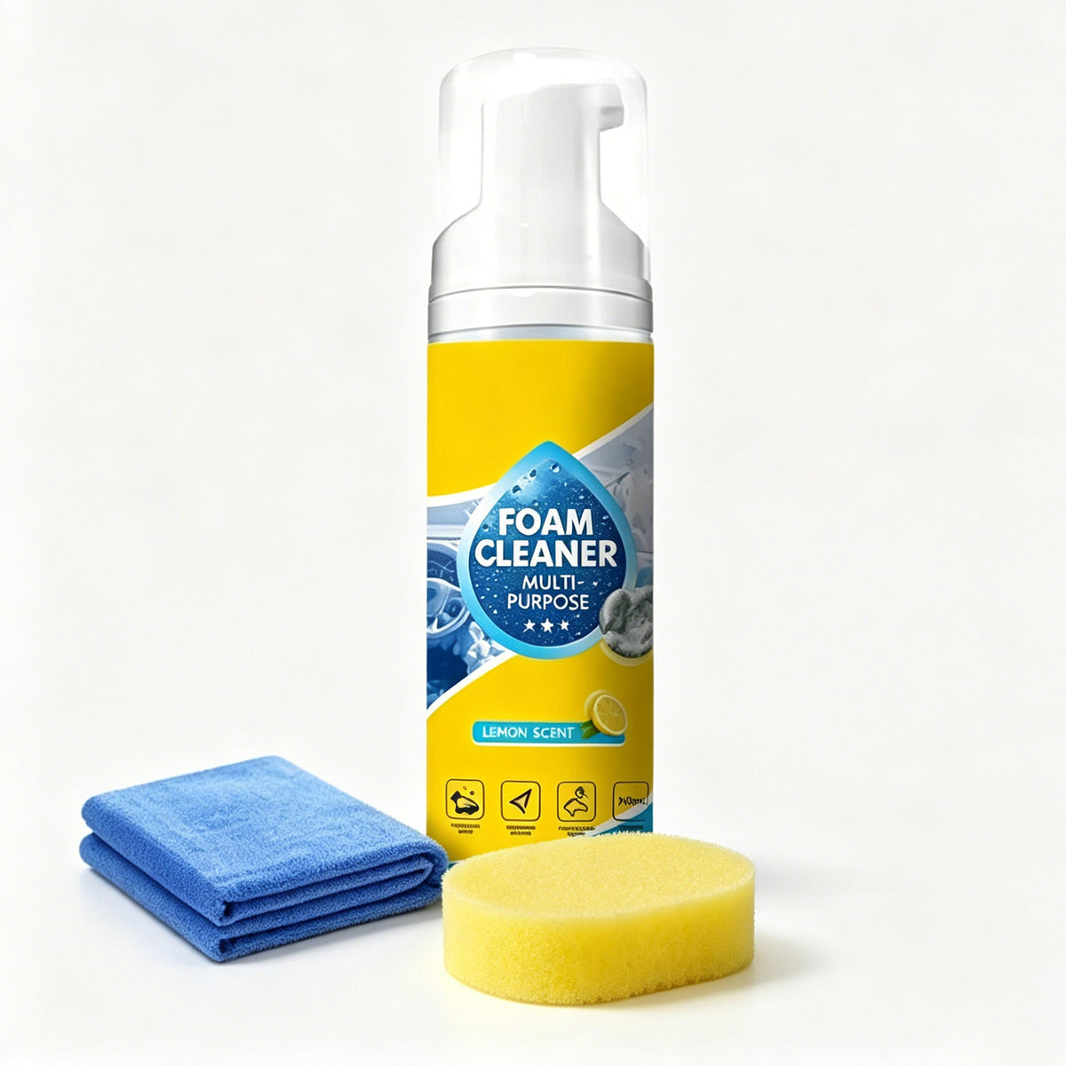 NESLEMY🔥4-in-1 Multi-Enzyme Foam Cleaner – Deep Clean Car, Kitchen, Bathroom & Sofa