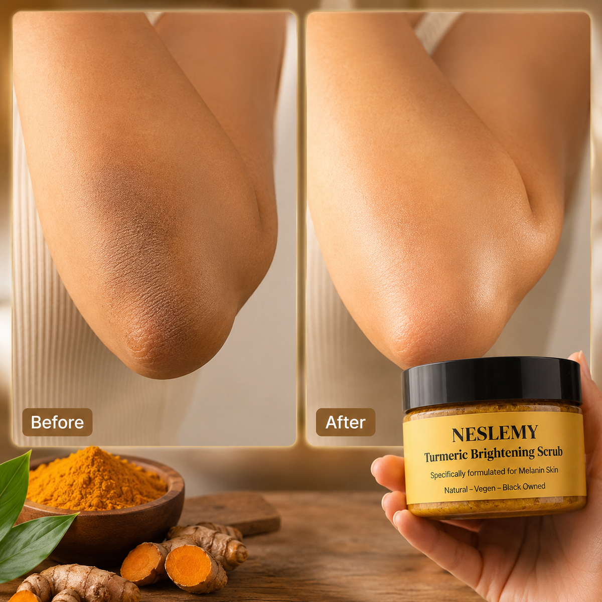 ✨NESLEMY Turmeric + Vitamin E Glow-Boosting Duo -Buff Away Dull