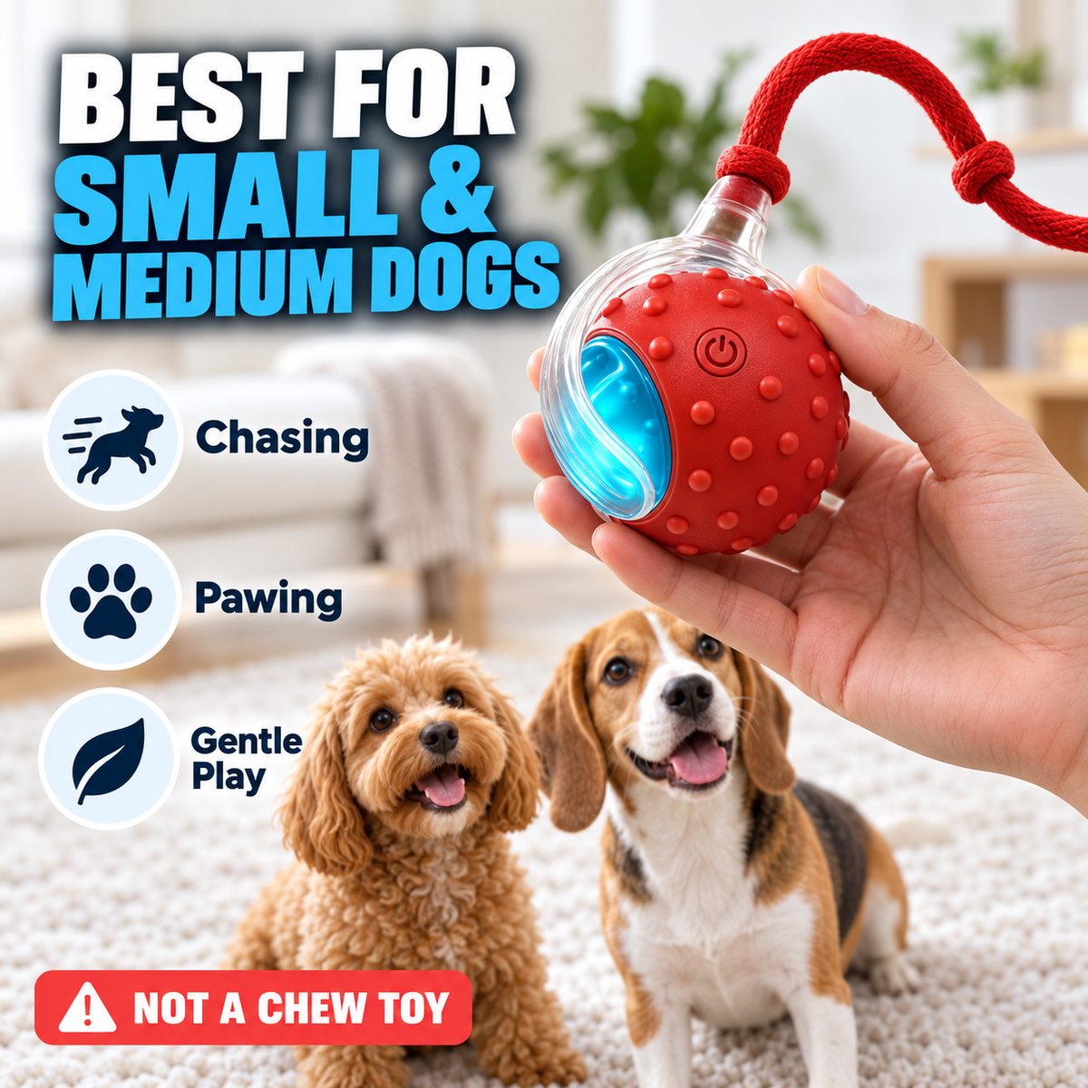 Interactive Motion Ball for Cats & Dogs