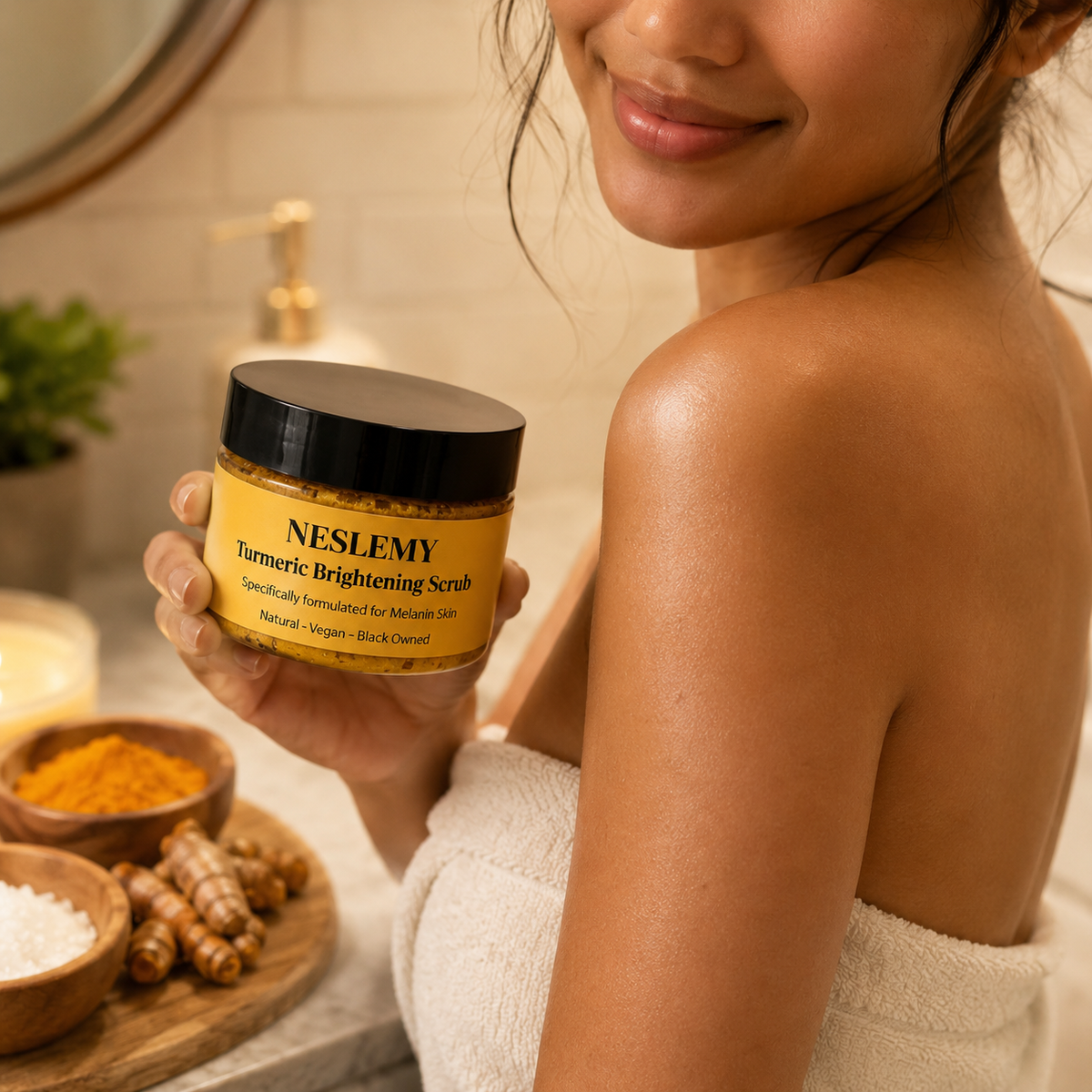 ✨NESLEMY Turmeric + Vitamin E Glow-Boosting Duo -Buff Away Dull