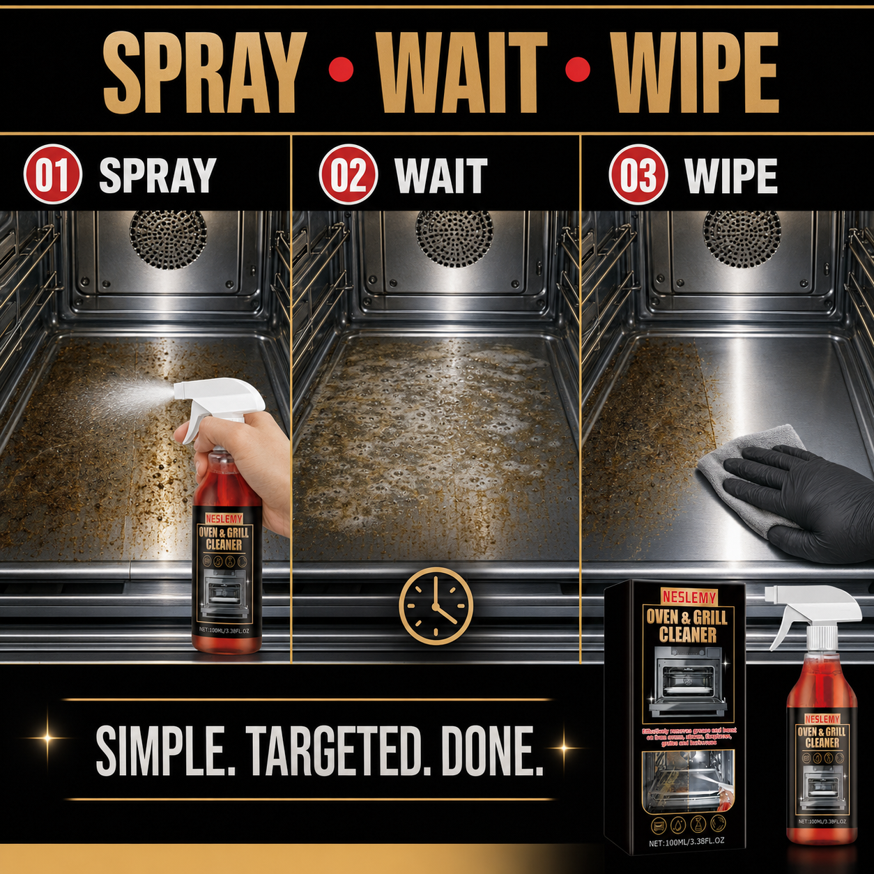 Buy 1 Get 1 Free🛡️NESLEMY Heavy-Duty Grill Degreaser Spray