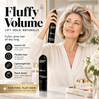 Buy 1 Get 1 Free🔥Fluffy Volumizing Hair Shaping Spray, Long-Lasting Mist with Sweet Peach Fragrance