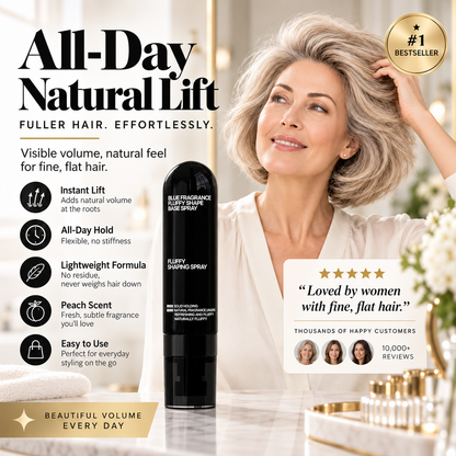 Buy 1 Get 1 Free🔥Fluffy Volumizing Hair Shaping Spray, Long-Lasting Mist with Sweet Peach Fragrance