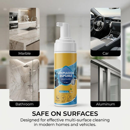 NESLEMY🔥4-in-1 Multi-Enzyme Foam Cleaner – Deep Clean Car, Kitchen, Bathroom & Sofa