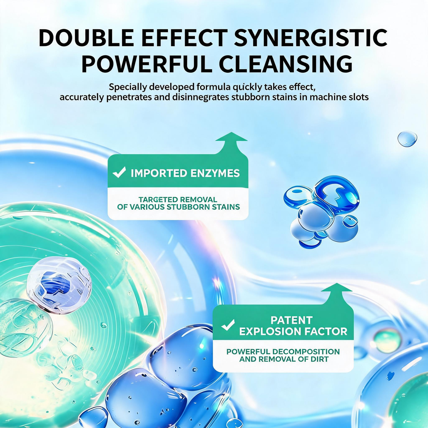 NESLEMY-Friendly Washing Machine Cleaner Tablets – Deep Clean Washer Odors, Residue & Pet Hair Buildup