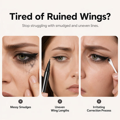 ✨2-in-1 Precision Wing Eyeliner – Waterproof, Quick-Dry & Easy-Correct