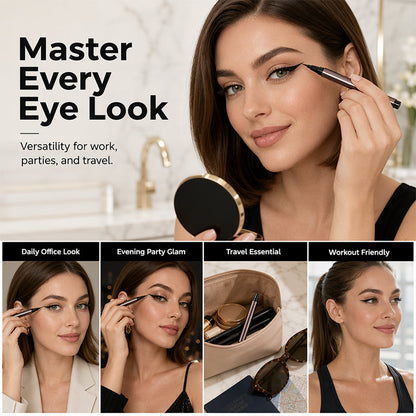 ✨2-in-1 Precision Wing Eyeliner – Waterproof, Quick-Dry & Easy-Correct